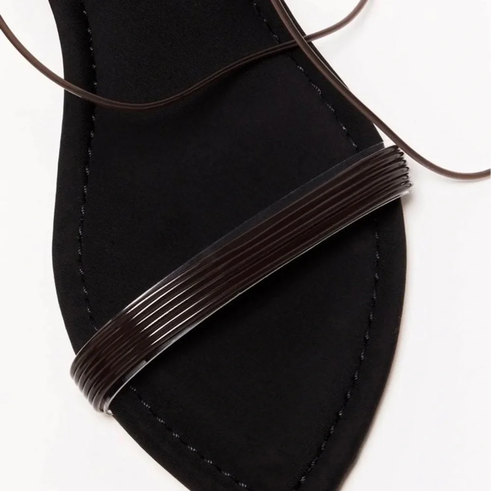 Good American Cinder-f*cking rella Wedge Black size 5 - Picture 6 of 8